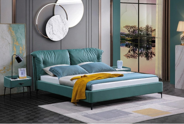 Chambre Lit Tables de chevet 3 pcs. Ensemble Lit de Luxe en Bois
