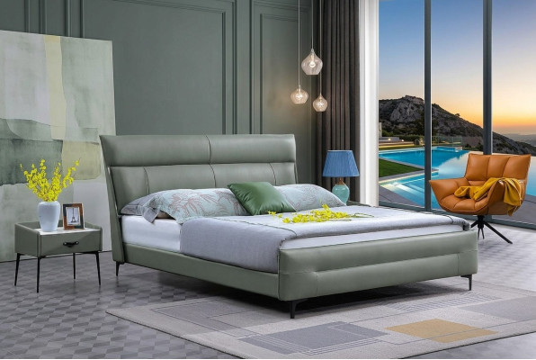 Le linge de lit de luxe 2x table de chevet 3 pièces. Ensemble de meubles de chambre à coucher Lits Cadre de lit