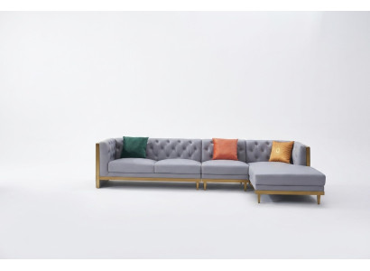 Paysage vivant Canapé d'angle en L Canapé Siège Rembourrage Ensemble Suite Canapé Mobilier de luxe