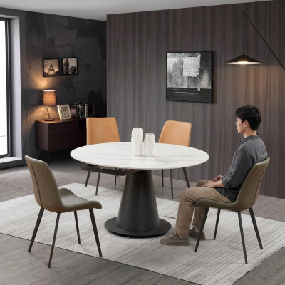 Salle à manger Design Meubles Chaise Groupe Table 4 Chaises Inclinables Ensemble Suite nouveau