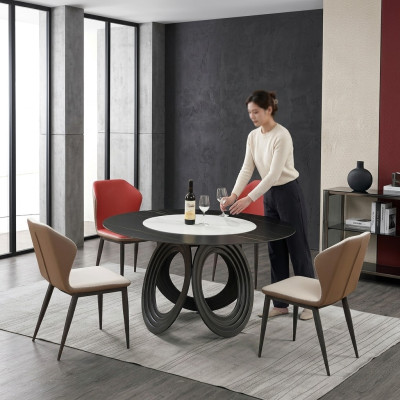 Table à manger Groupe de tables Salle à manger Tables Salon Bois Design Suite