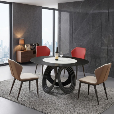 Table à manger Groupe de tables Salle à manger Tables Salon Bois Design Suite