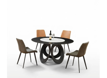 Ensemble complet Table à manger 4x Chaises Salle à manger Ensemble Groupe Ess Table en bois