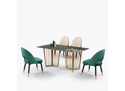 Ensemble de salle à manger complet avec table et 4 chaises pour salle à manger.