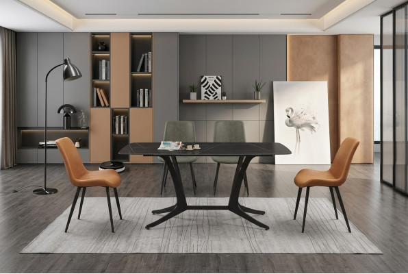 Designer Dining table Table Dining room Deco Living room Design Tables 180x90cm  Designer Table à manger Table Salle à manger Déco Salon Design Tables 180x90cm