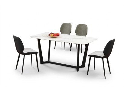 Table de colonne Luxe Tables Salle à manger Mobilier Complet e Suite 5 pièces.