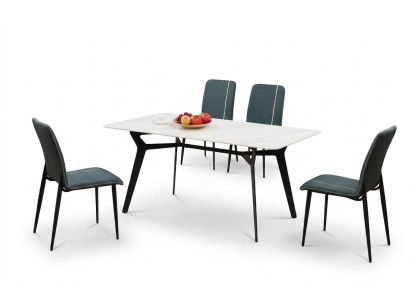 Table de luxe Tables Salle à manger Mobilier Complet et Suite 5 pcs. Ensemble Groupe