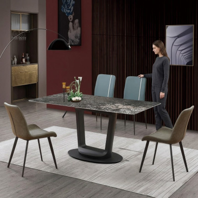 Design de meubles de luxe Ensemble de salle à manger Ensemble de salle à manger Chaises Groupe de tables