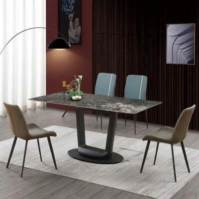Design de meubles de luxe Ensemble de salle à manger Ensemble de salle à manger Chaises Groupe de tables