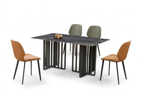 Table Chaise Salle à manger Mobilier Fauteuil Set Suite Groupe Tables 5pcs.