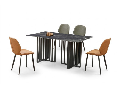 Table Chaise Salle à manger Mobilier Fauteuil Set Suite Groupe Tables 5pcs.