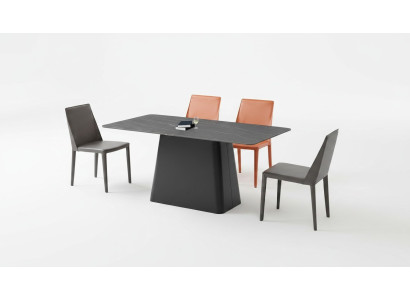 Table à manger moderne Table en bois Design en bois Tables en acier inoxydable Table Salle à manger 180x90