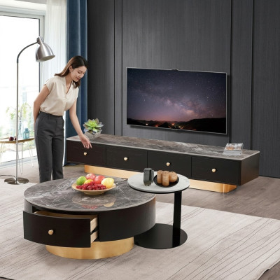 Set 2x Table basse Table basse Table d'appoint décorative Table basse de designer pour salon