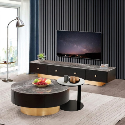 Set 2x Table basse Table basse Table d'appoint décorative Table basse de designer pour salon