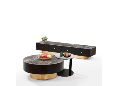 Set 2x Table basse Table basse Table d'appoint décorative Table basse de designer pour salon
