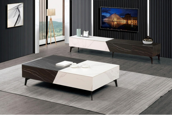 Table basse bahut 2 pièces meuble de salon table basse meuble mural commode
