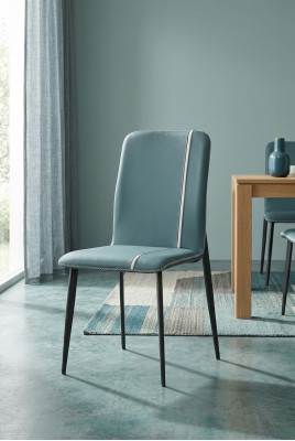 Chaise Lehn Design Textile Rembourrage Chaises Salon Salle à manger neuve 1x fauteuil