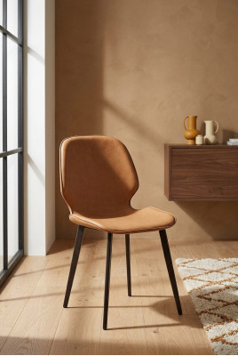 Chaise de salle à manger luxueuse 1x Chaise de cuisine chaise rembourrée Chaise de salle à manger Chaise de salon