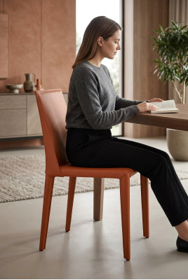 Design 1x Chaises Groupe Ensemble Rembourrage Chaise Salle à manger Suite Fauteuil Inclinable.