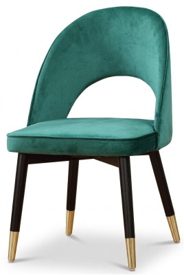 Chaise de fauteuil moderne 1x Chaise de salle à manger Lounge Siège rembourré en textile neuf