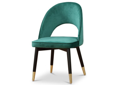 Chaise de fauteuil moderne 1x Chaise de salle à manger Lounge Siège rembourré en textile neuf