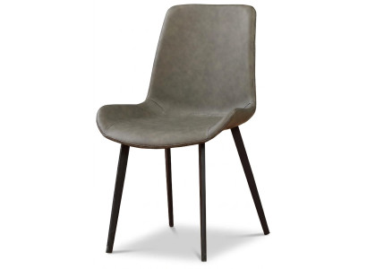 Chaise de fauteuil moderne 1x Chaise à manger TV Siège Chaise rembourrée Club Lounge
