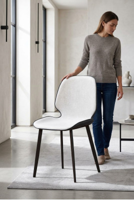 Moderne fauteuil chaise salle à manger salon télévision siège chaise rembourrée nouvelle