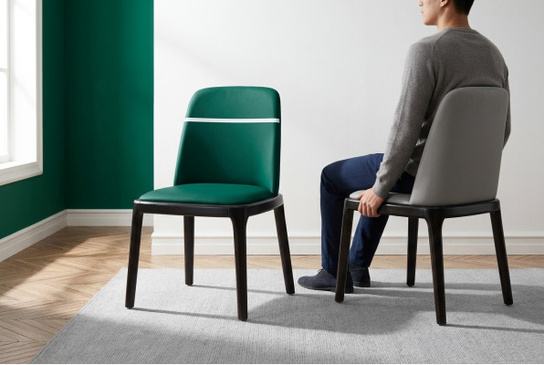 Chaise moderne 1x Fauteuil de salle à manger TV Siège de salon Chaise rembourrée