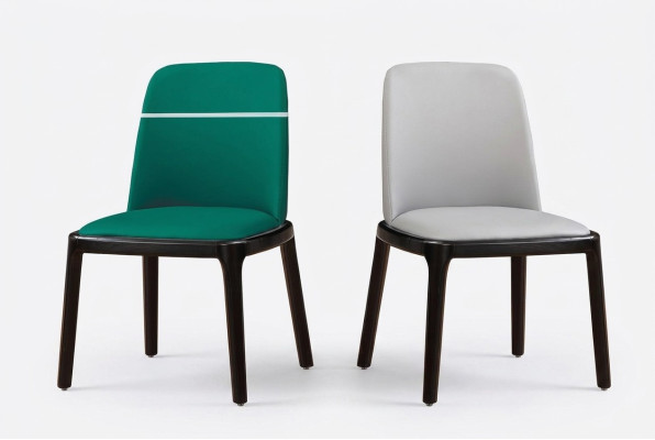 Chaise moderne 1x Fauteuil de salle à manger TV Siège de salon Chaise rembourrée