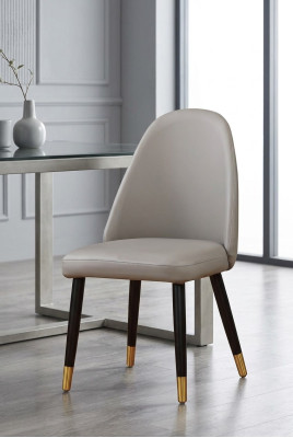 Chaise incomparable en gris pour salle à manger dans un style moderne
