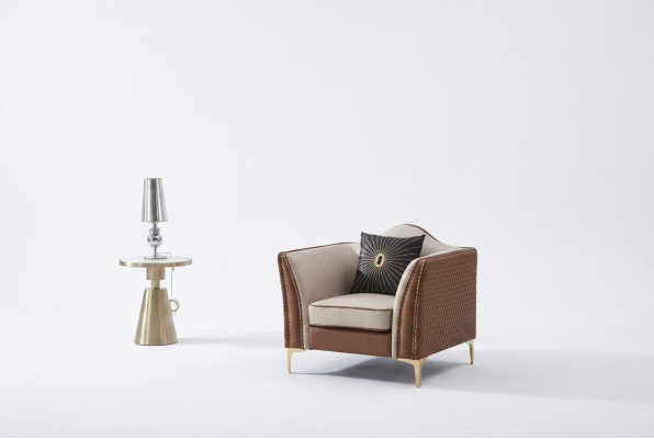 Fauteuil Club Lounge, fauteuil design Lehn, fauteuil rembourré, sofa 1 place TV, neuf.
