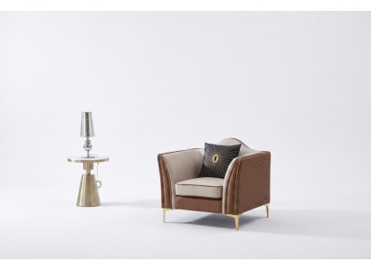 Fauteuil Club Lounge, fauteuil design Lehn, fauteuil rembourré, sofa 1 place TV, neuf.
