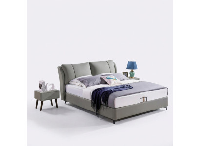 Lit 2x Table de chevet 3 pièces Ensemble de chambre Design Lits de luxe modernes Groupe de nouveaux beds