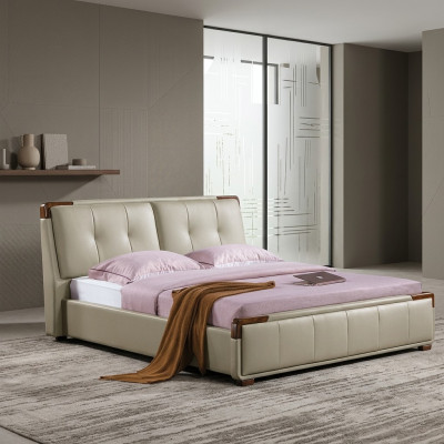 Ensemble de chambre à coucher design 3 pièces. Set Lit Table de chevet Classique Lits de luxe Ensemble de meubles