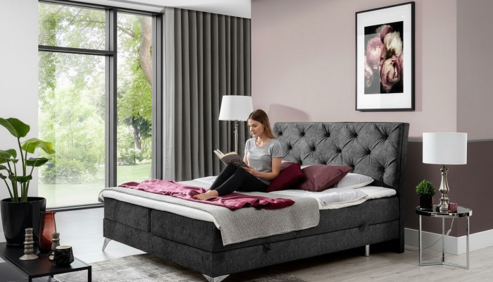 Textile de lit Rembourrage Double Design Baroque Style Moderne Lits Chesterfield Hôtel