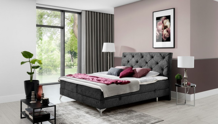 Textile de lit Rembourrage Double Design Baroque Style Moderne Lits Chesterfield Hôtel