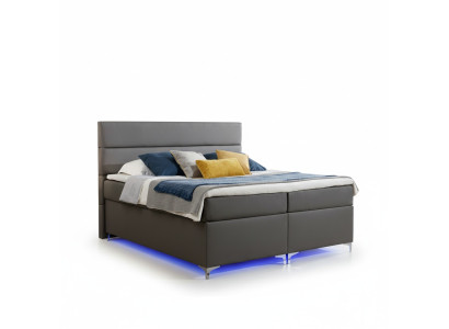 Lit Boxspring Lit lit Double en cuir Lits Rembourrage Chambre Literie 180x200