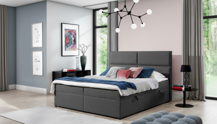 Lit designer Chesterfield Textile Lits d'hôtel Chambre double de luxe 180x200