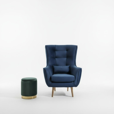 Fauteuil Club Lounge, designer, fauteuil inclinable, canapé, 1 place, TV, nouveau, textile
