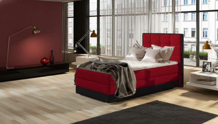 Revêtement de lit Design Luxueux Lits d'hôtel 90x200cm Chambre à coucher ressorts ensachés Simple