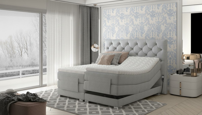 Meubles de luxe Lits modernes Lits à cadre rembourrés Design de chambre à coucher 180x200