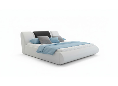 Lit box spring de luxe noir blanc Lits Mobilier de chambre Double Design Hôtel