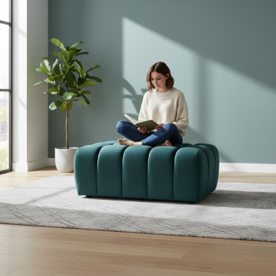 Tabouret repose-pieds tabouret d'appoint chaise longue banc siège Tissu velours