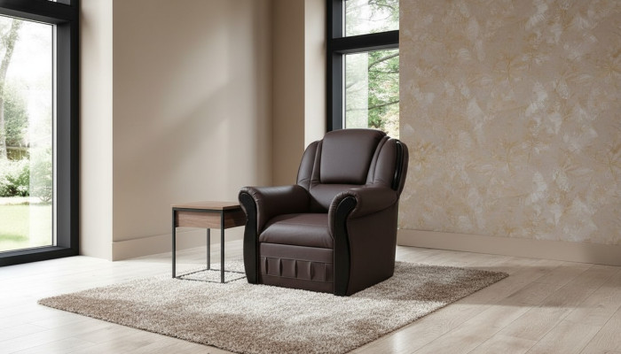 Fauteuil Club Rembourrage Canapé 1 Place Ameublement de Bureau neuf Lounge Design Chaise à dossier inclinable