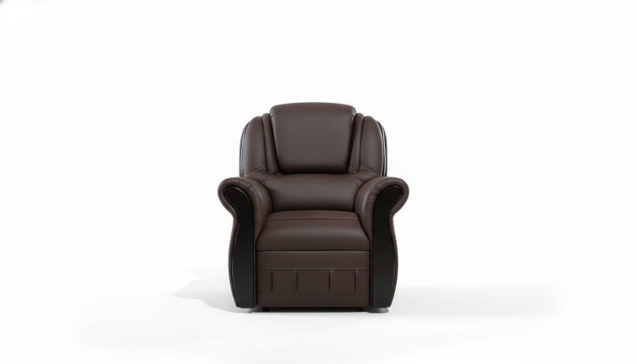Fauteuil Club Rembourrage Canapé 1 Place Ameublement de Bureau neuf Lounge Design Chaise à dossier inclinable