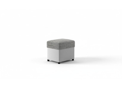 Tabouret Tabouret rembourré étagère pour les pieds Meubles Bancs de salon Siège Textile Gris