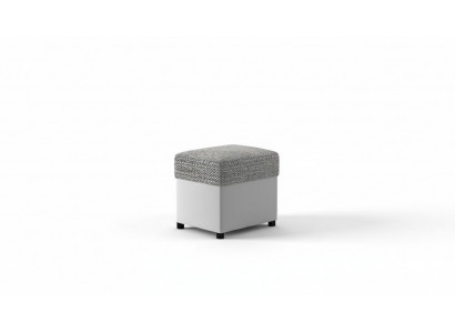 Tabouret Tabouret rembourré étagère pour les pieds Meubles Bancs de salon Siège Textile Gris