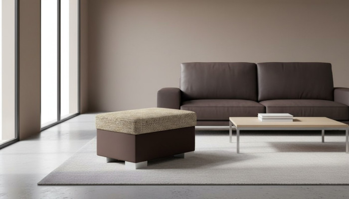 Tabouret Pouf Canapé Garniture Tabouret Côté Repose-pieds Ottoman meuble Tabouret en Tissu