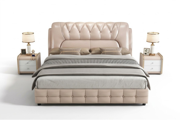 Designer Bed Upholstery Design Luxury Double Hotel Beds 180x200cm -> Conception de literie de lit de designer Lits doubles de luxe pour hôtel 180x200cm
