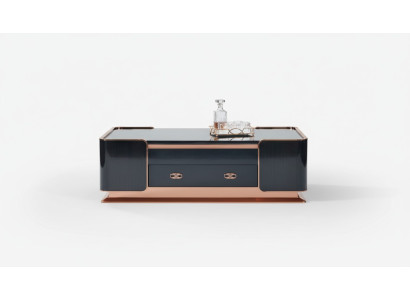 Table basse en bois brun noble Tables de design modernes Mobilier de luxe pour le salon